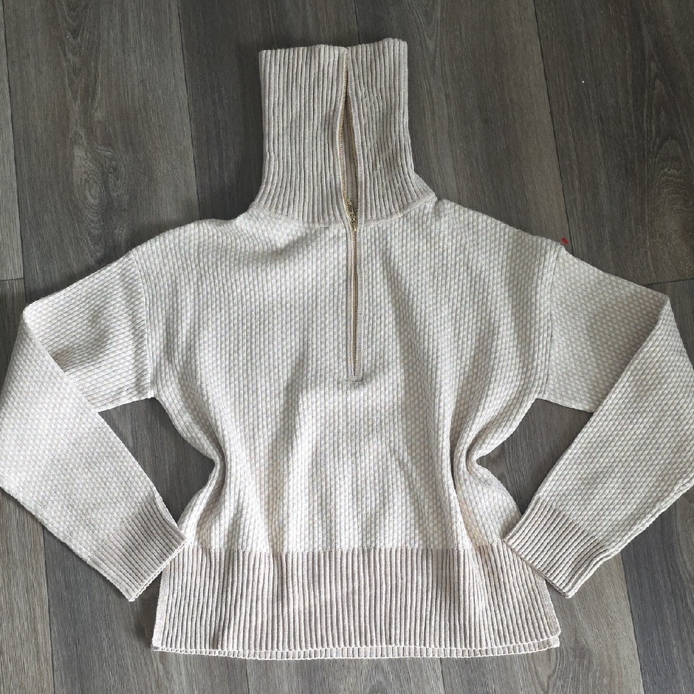 Rachel Zoe Cream Turtleneck Sweater